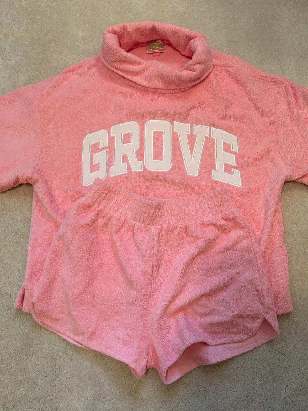 GROVE THE BRAND Rolled Mockneck and Short Set